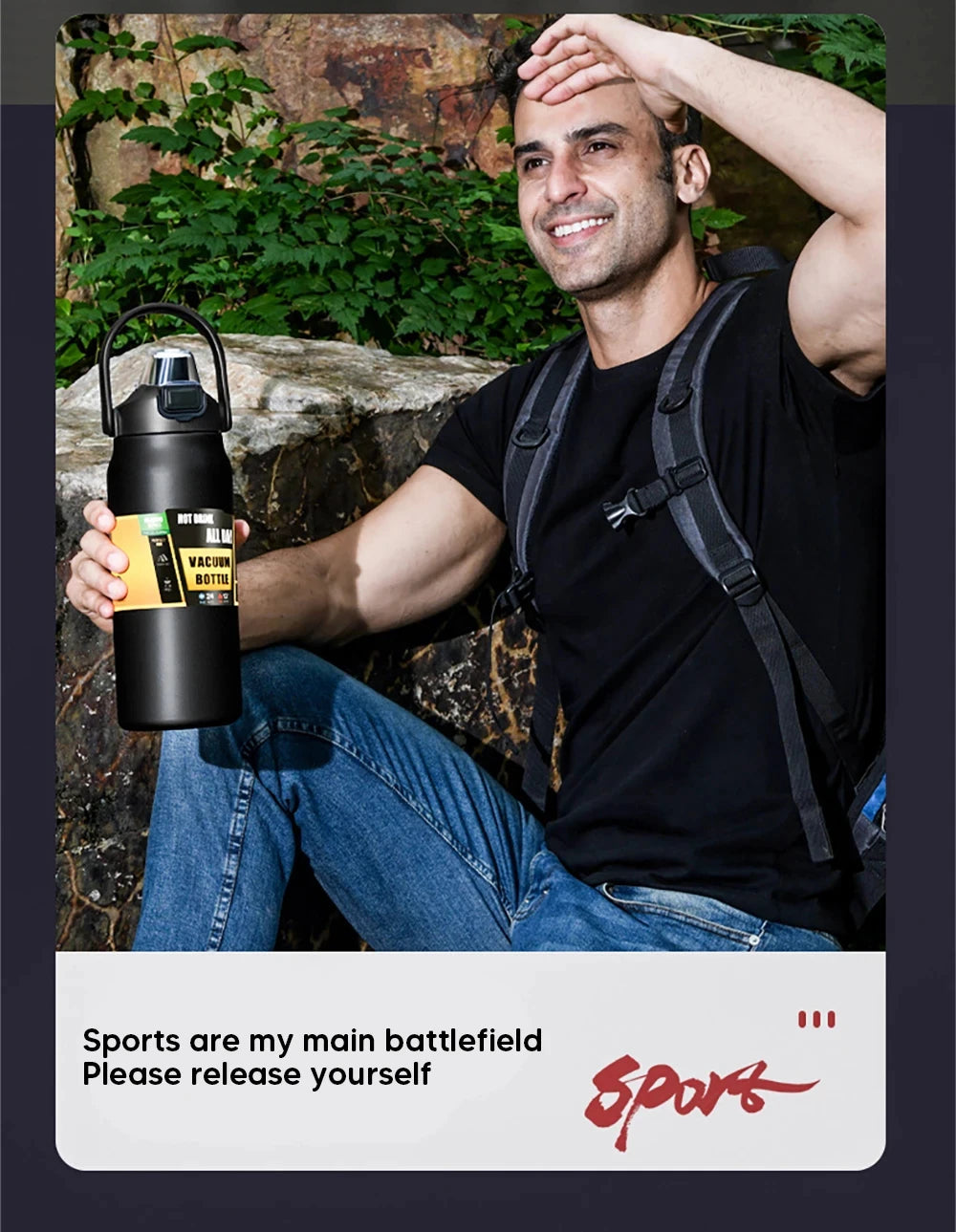 1.5L Tumbler Large Capacity Thermo Bottle With Straw Stainless Steel Thermal Water Bottle Cold and Hot Thermo Cup Vacuum Flasks