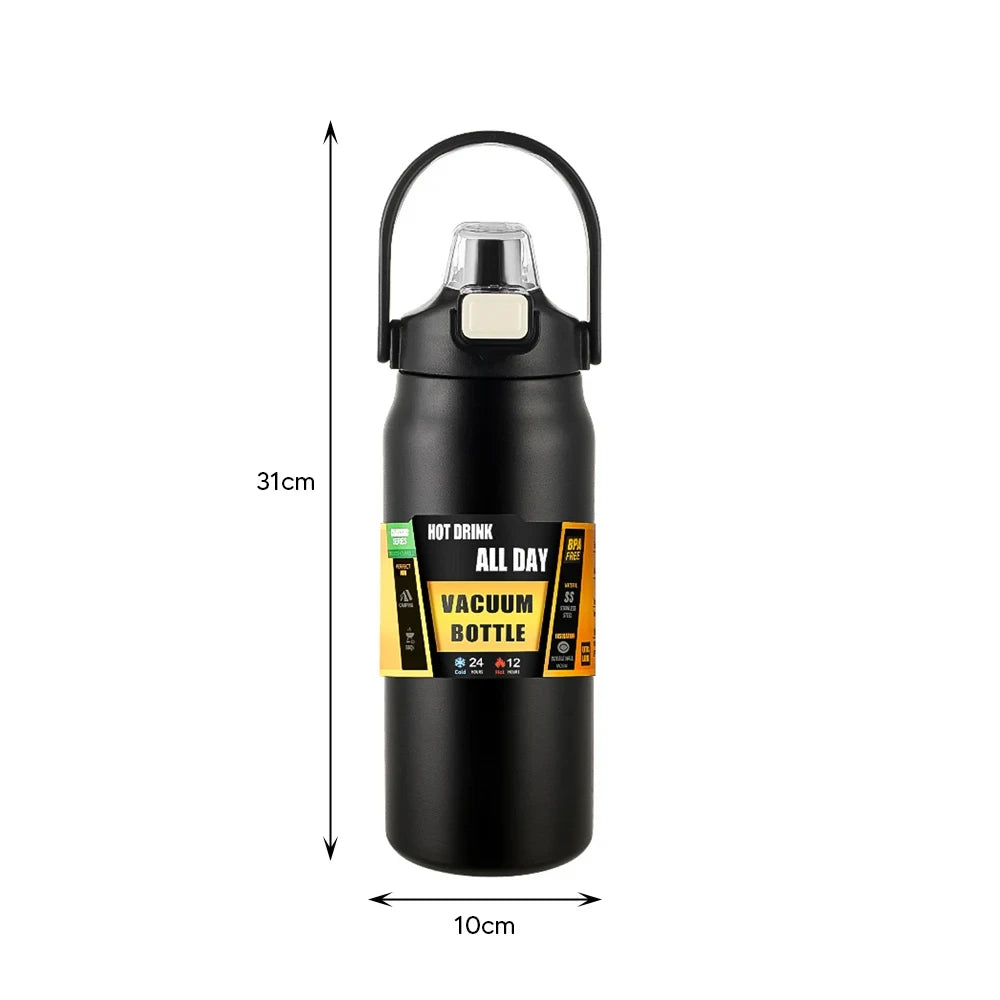 1.5L Tumbler Large Capacity Thermo Bottle With Straw Stainless Steel Thermal Water Bottle Cold and Hot Thermo Cup Vacuum Flasks