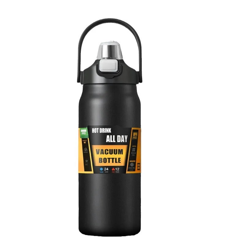 1.5L Tumbler Large Capacity Thermo Bottle With Straw Stainless Steel Thermal Water Bottle Cold and Hot Thermo Cup Vacuum Flasks