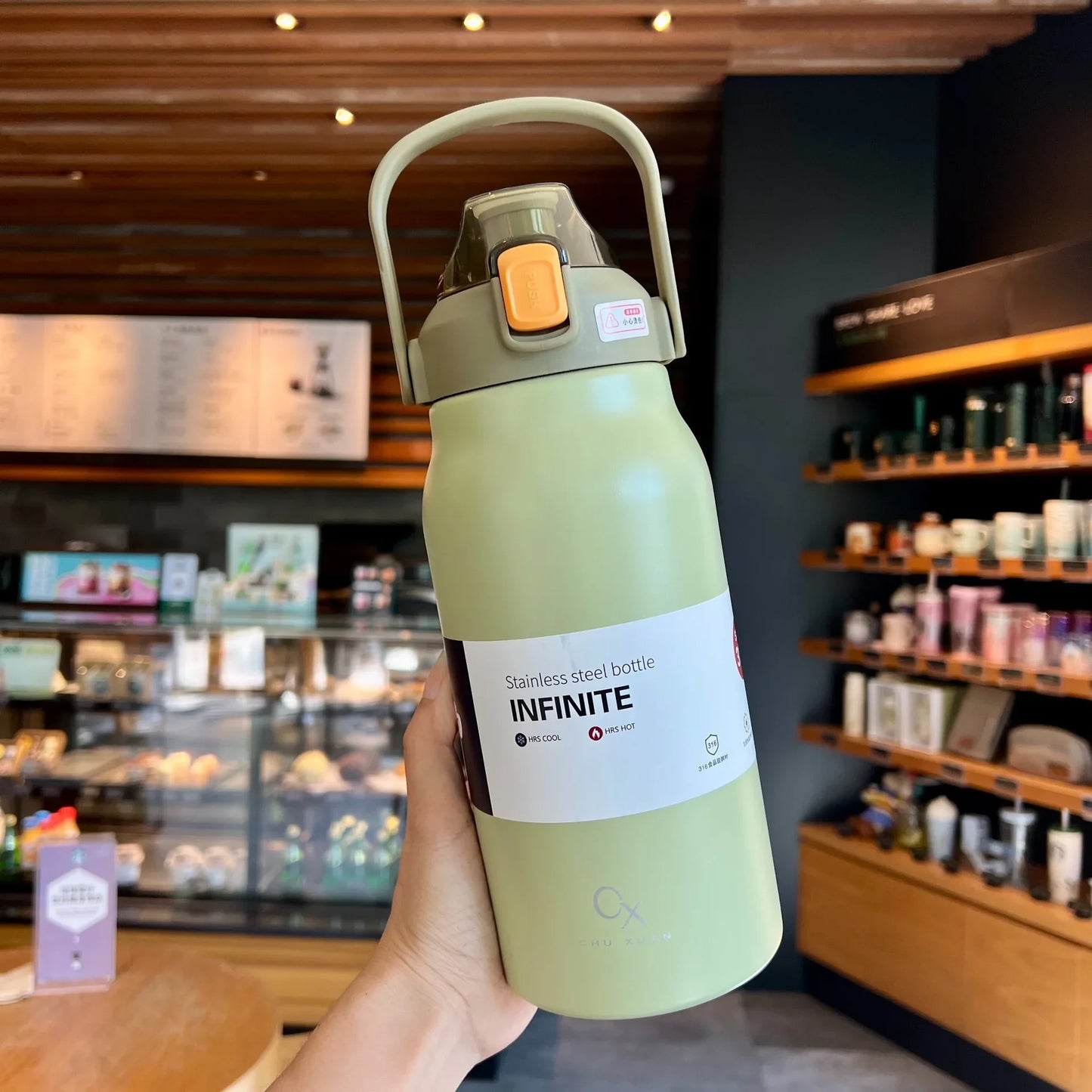 Tumbler Large Capacity Thermal Water Bottle With Straw Stainless Steel Thermos Bottle Vacuum Flask Cold and Hot Insulated Cup