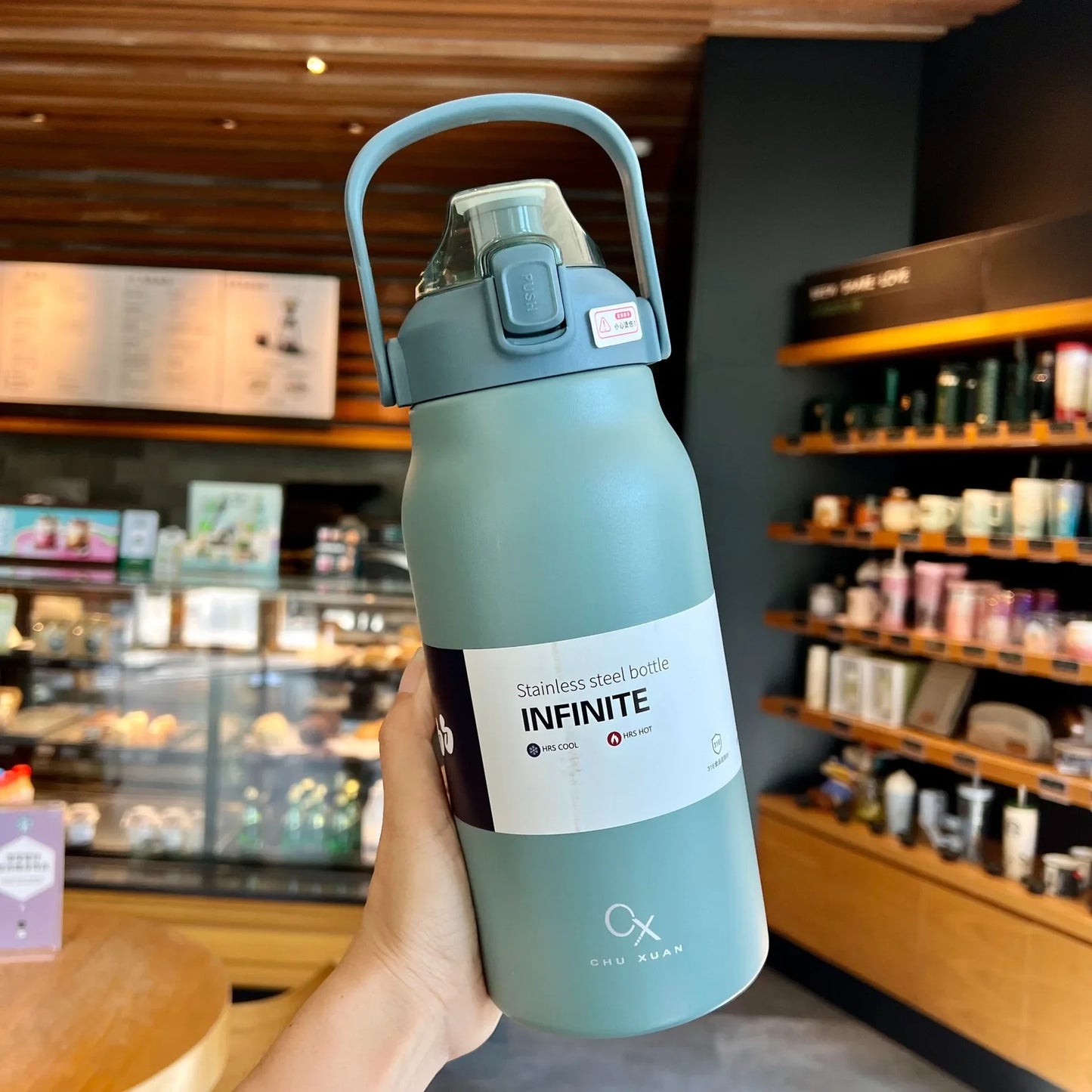 Tumbler Large Capacity Thermal Water Bottle With Straw Stainless Steel Thermos Bottle Vacuum Flask Cold and Hot Insulated Cup
