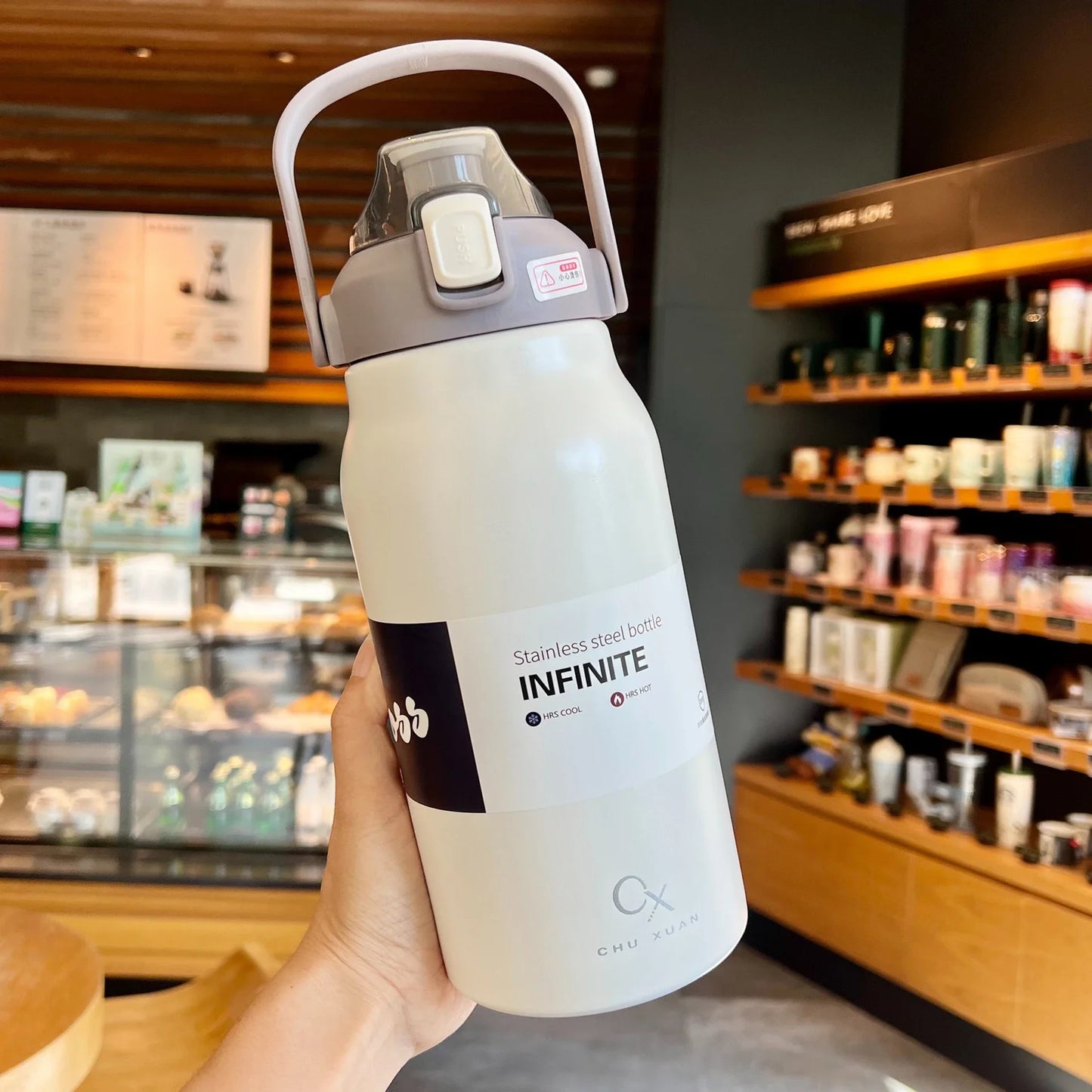 Tumbler Large Capacity Thermal Water Bottle With Straw Stainless Steel Thermos Bottle Vacuum Flask Cold and Hot Insulated Cup