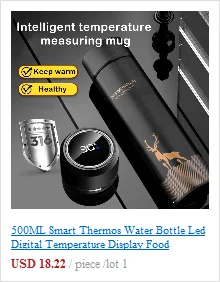 Smart Thermal Bottle Display Temperature Thermal Mug Stainless Steel Food Thermos For Tea Water Bottle With Heating Lovely Cup