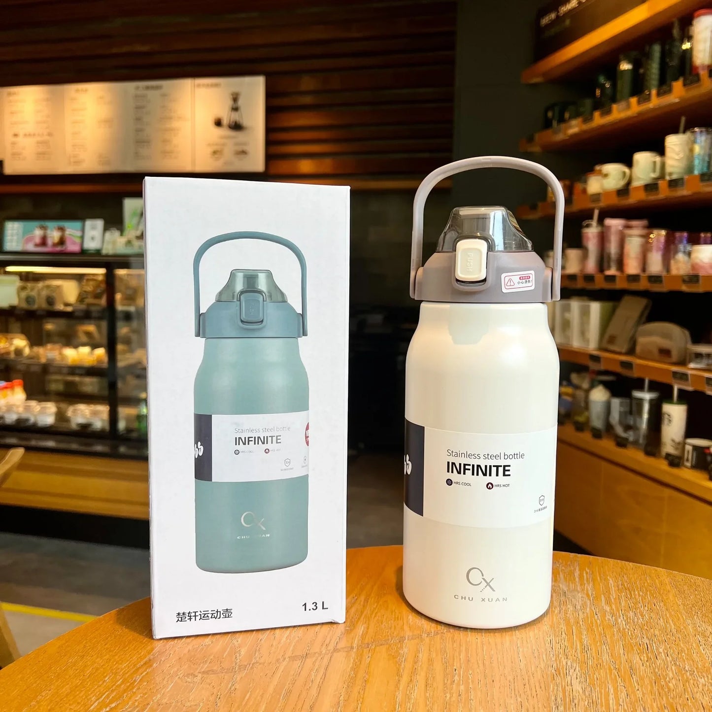 Tumbler Large Capacity Thermal Water Bottle With Straw Stainless Steel Thermos Bottle Vacuum Flask Cold and Hot Insulated Cup