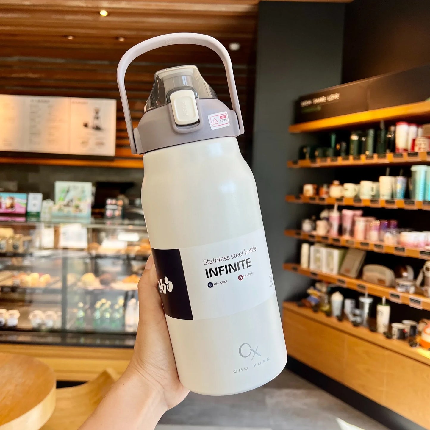 Tumbler Large Capacity Thermal Water Bottle With Straw Stainless Steel Thermos Bottle Vacuum Flask Cold and Hot Insulated Cup
